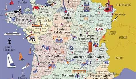 Carte de France des régions administratives - souple | plastifiée