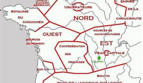 La France Vue Par Les Lyonnais Carte De Toulousains , Carte