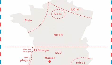 La carte de France vue par les Toulousains