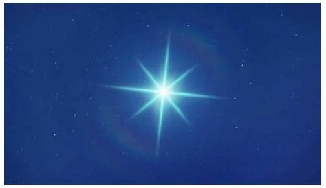 Luna Azul Brillante Con La Estrella Ilustración del Vector