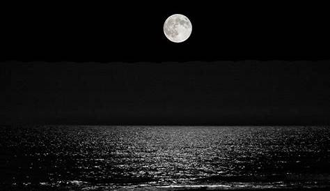 Free Images : black and white, night, atmosphere, dark, full moon