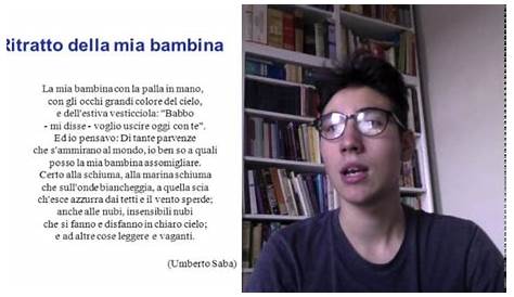 RITRATTO DELLA MIA BAMBINA di Umberto Saba - YouTube