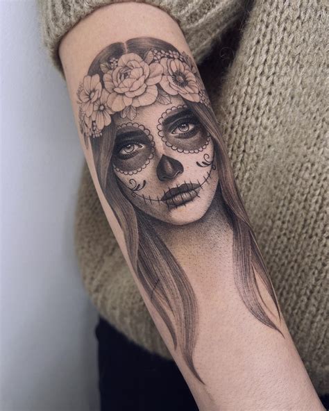 Famous La Muerte Tattoo Design References
