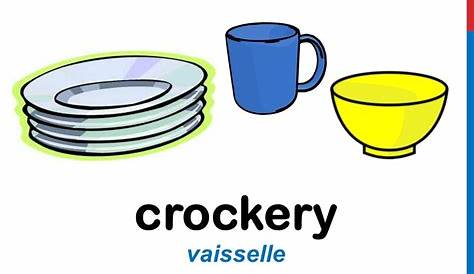 vocabulaire de la vaisselle et les couverts en français