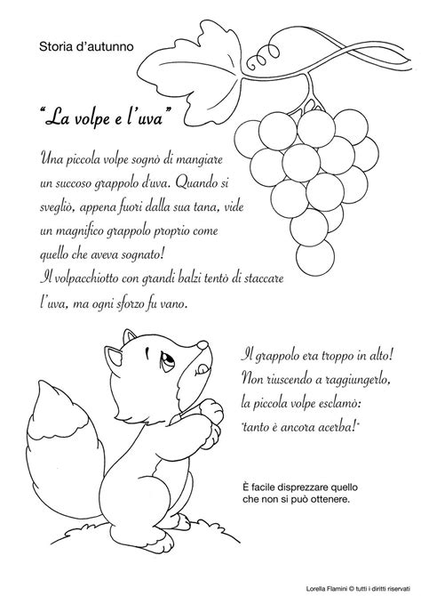 Maestra Marzia Soranzo Scheda didattica la volpe e l'uva.