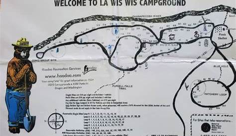 La Wis Wis Campground Map