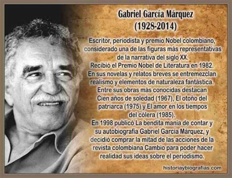 la biografia de gabriel garcia marquez