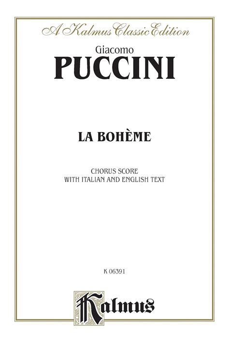 la boheme chorus parts