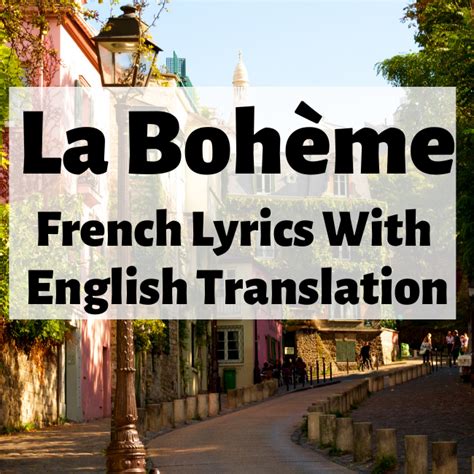 la boheme lyrics meaning