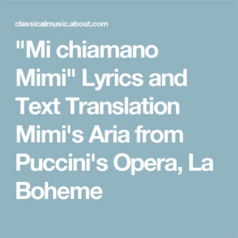 la boheme opera lyrics translation