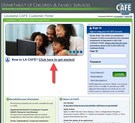 la cafe dcfs login