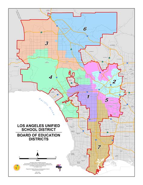 la canada unified school district map