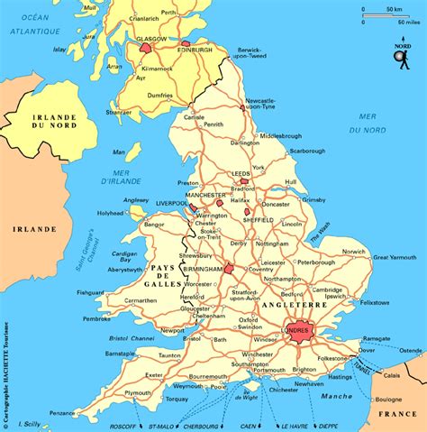 Carte Angleterre » Vacances Guide Voyage