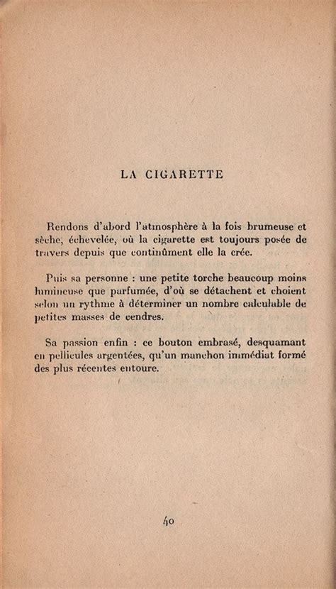 Awasome La Cigarette Francis Ponge Popular