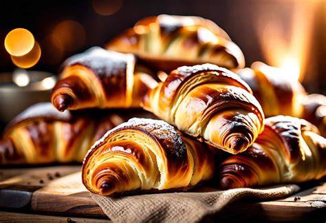 La cuisson des croissants