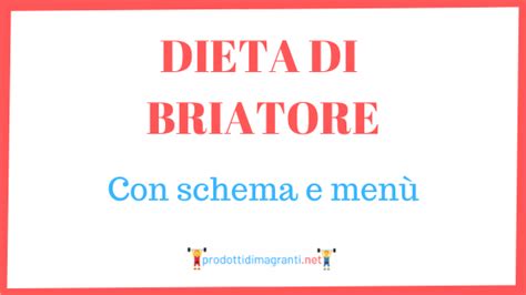 la dieta di briatore