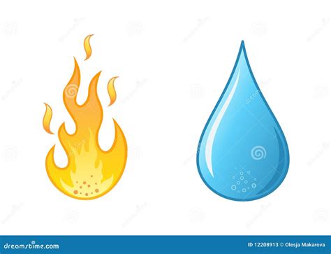 la flamme et l'eau