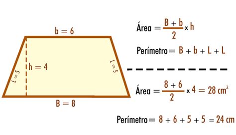 cuál es la fórmula para calcular el área del trapecio Brainly.lat