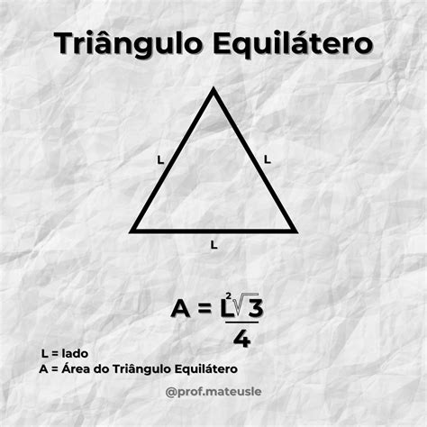 Área de un triángulo equilátero │ fórmula con su lado YouTube
