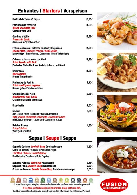 la fusion menu