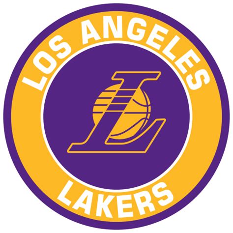 la lakers svg round