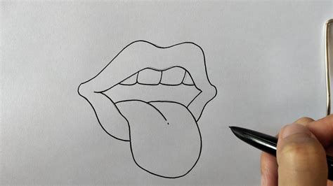 la lengua para dibujar