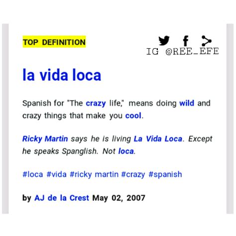 la loca meaning in english