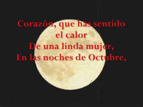 la luna de octubre letra