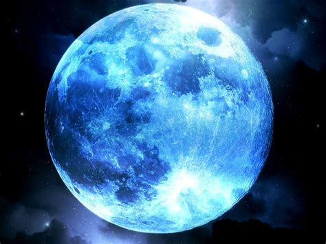 la luna es azul