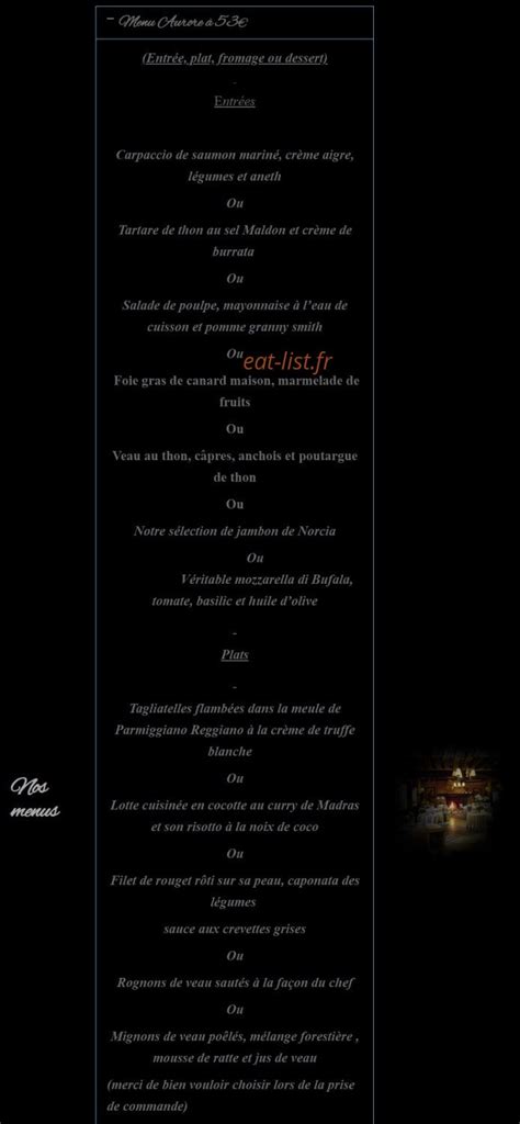 +25 La Mare Au Diable Menu Popular