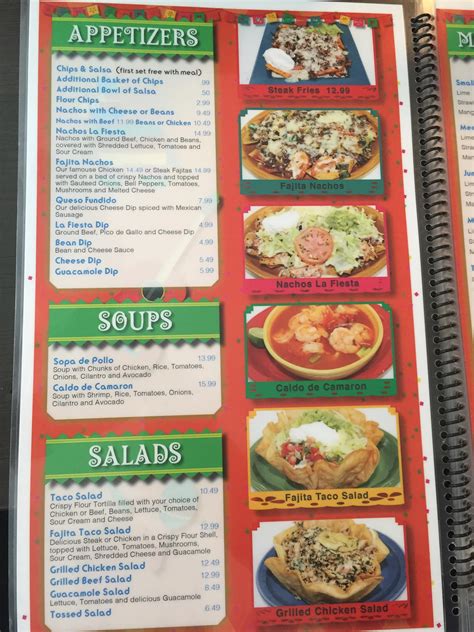 La Mexican Menu