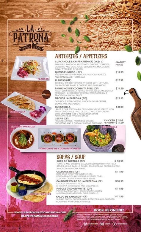 la patrona menu
