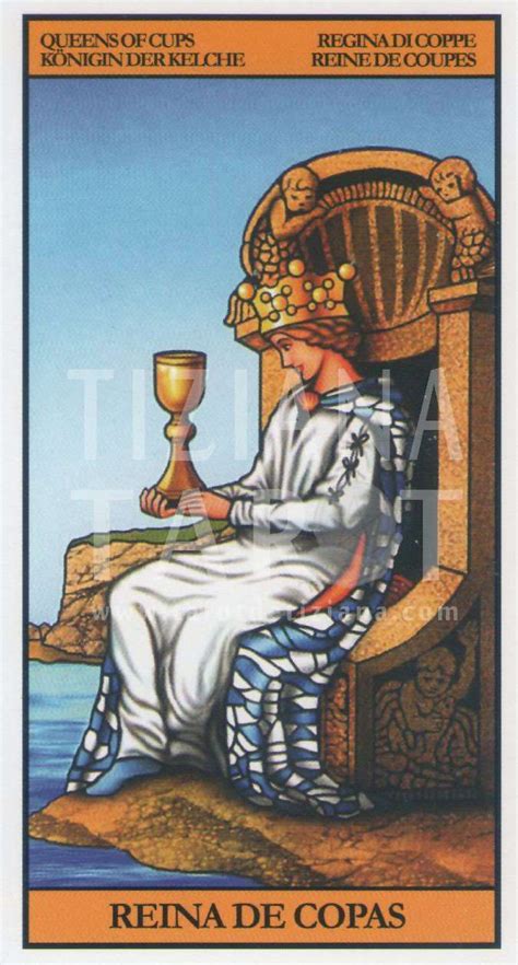 la reina de copas tarot de tiziana