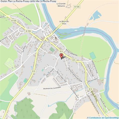 Plan de La RochePosay La RochePosay Tourisme