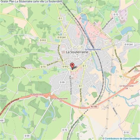 CARTE DE SOUTERRAINE Situation géographique et population de