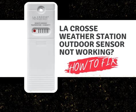 La Crosse Technology C85845INT Weather Station Black MISSING REMOTE