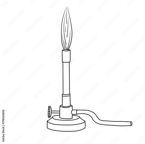 Lab Burner Drawing
