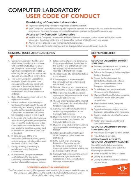 Lab Computer Guidelines