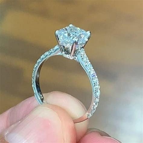 lab created princess cut engagement rings