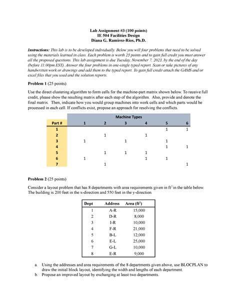 Lab Design Assignment