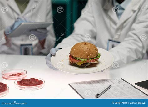 Lab Grown Meat Burger
