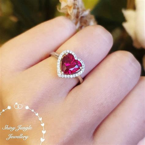 lab grown ruby engagement rings