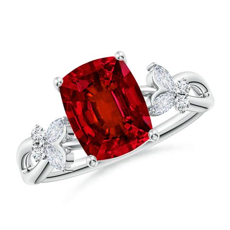 lab grown ruby engagement rings