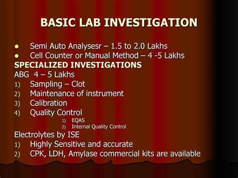 Lab Investigation Definition