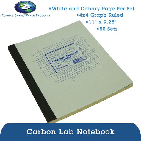 Lab Notebook Carbon Copy Target