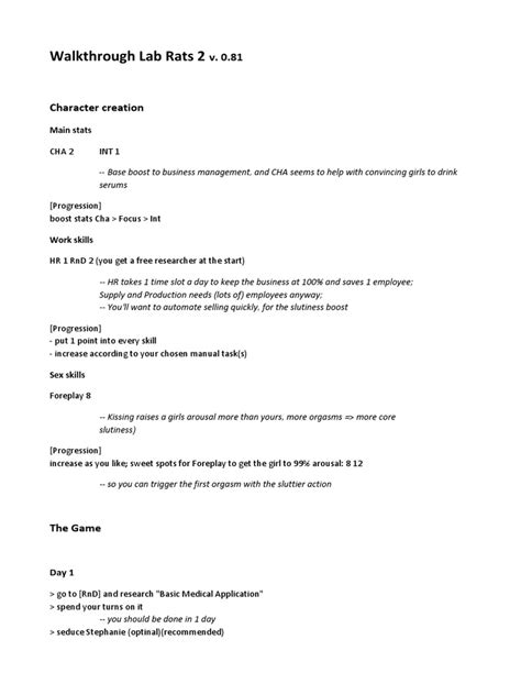 Lab Rats Game Walkthrough