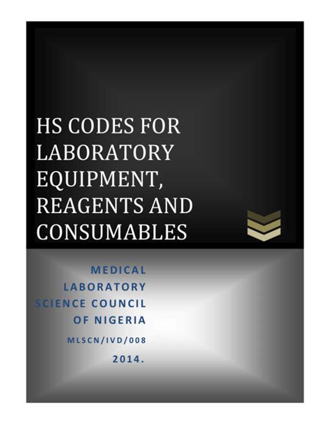 Lab Reagent Kit Hs Code