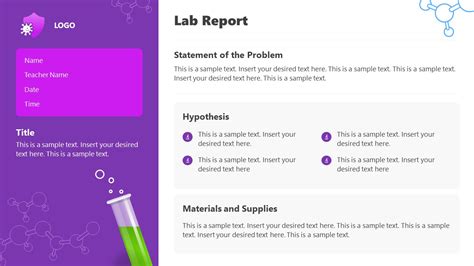 Lab Report Powerpoint Presentation Example