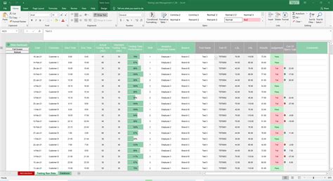 lab results excel template