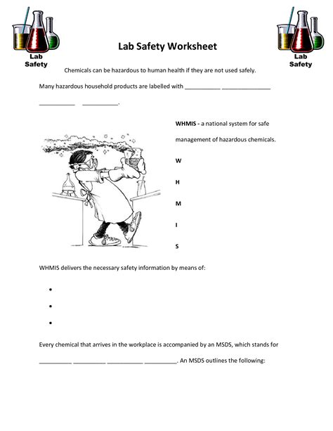 lab safety worksheet answers